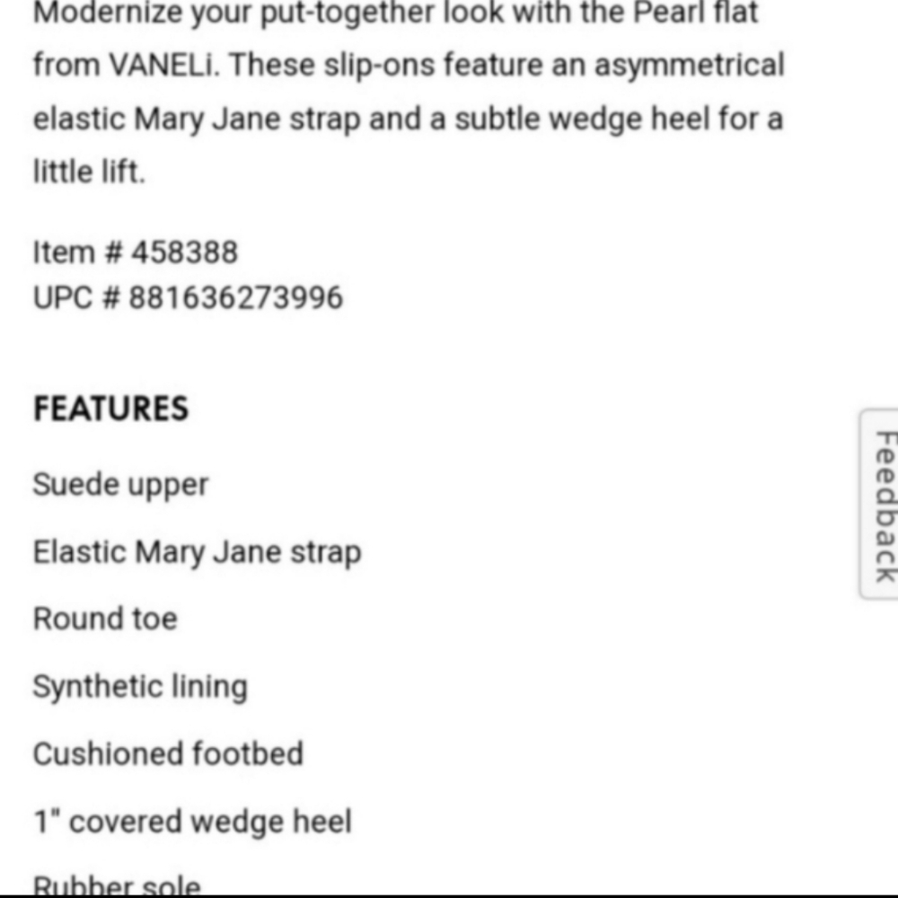 Vaneli Suede Wedge Pearl Taupe Leather 9 Mary Jane - Picture 14 of 14
